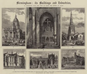 Birmingham, dess byggnader och industrier